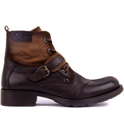 Brown Genuine Leather Mens Boots