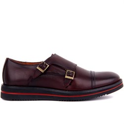 Claret Red Genuine Leather Mens Shoes
