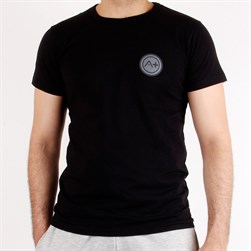A+ Palermo Erkek Siyah Basic T-shirt
