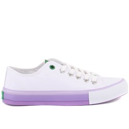 Benetton - Beyaz Renk Bağcıklı Kadın Günlük Ayakkabı