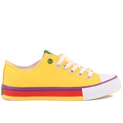 Benetton - Sarı Renk Bağcıklı Kadın Günlük Ayakkabı