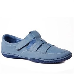Estile - Hakiki Deri Kot Mavi Kadın Ayakkabı