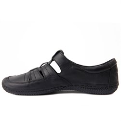 Estile - Hakiki Deri Siyah Kadın Ayakkabı