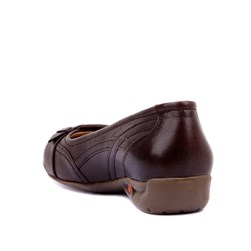 King Paolo - Kahverengi Deri Kadın Günlük Ayakkabı