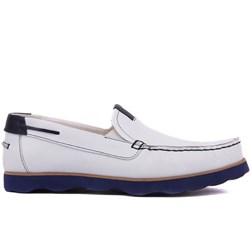 Sail Lakers - Beyaz Hakiki Deri Erkek Günlük Ayakkabı