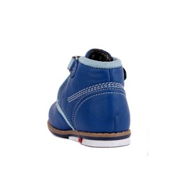 Sail Lakers - Mavi Deri Cırtlı Bebek Ayakkabısı