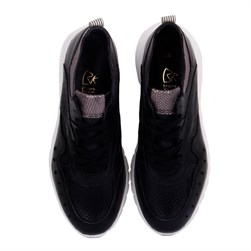 Sail Lakers - Siyah Deri Kadın Sneaker